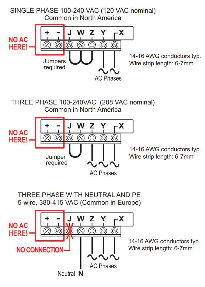 AC voltage wiring diagram