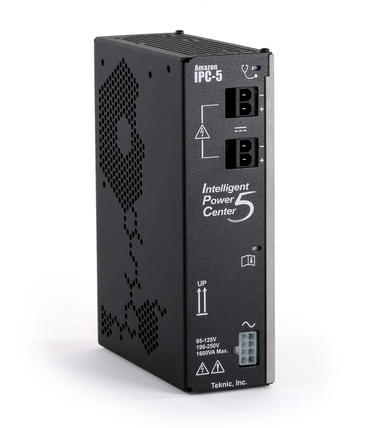 IPC-5 75 volt Intelligent Power Center hybrid power supply with touch safe black and silver case