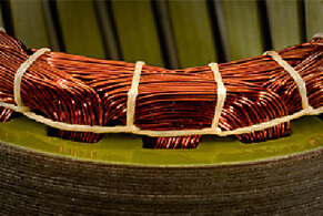 Winding end-turns are pressed tightly together for better thermal performance, are quiet, and reliable