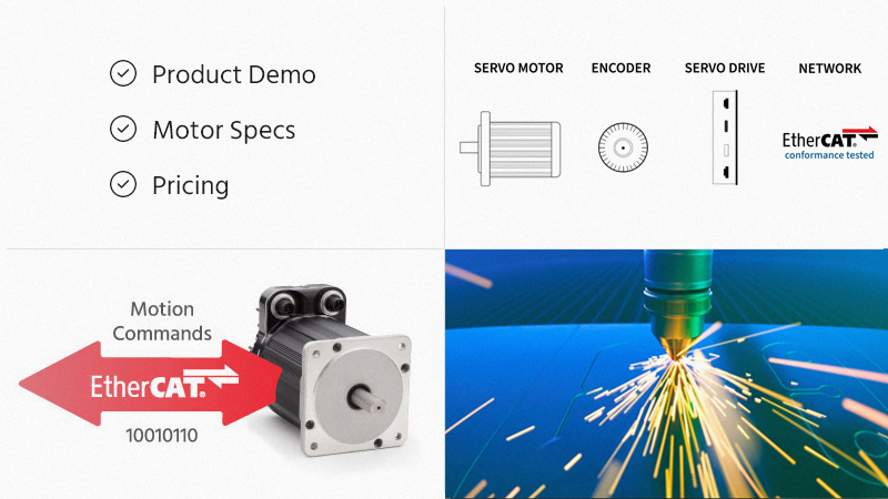 Watch the overview video of Teknic's ClearPath EtherCAT servo motor family